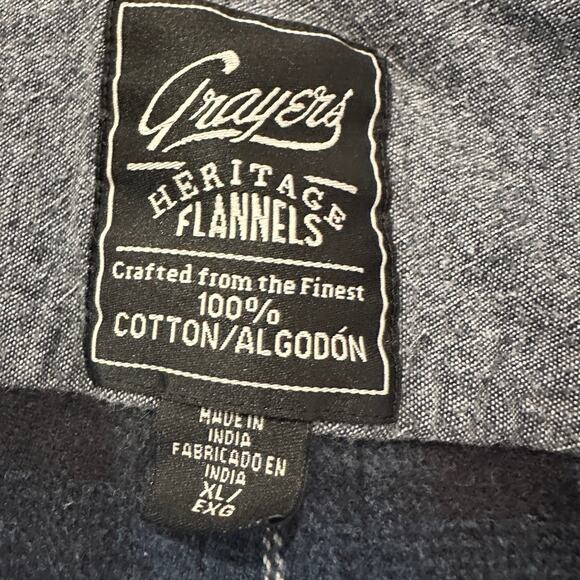 PickleBall Plaid Flannel Button Down Shirt LARGE Funny Blue Retirement Unique - Picture 5 of 7